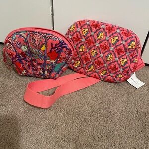 Little Mermaid Vera Bradley Pink Multicolor Quilted Crossbody Bag Set